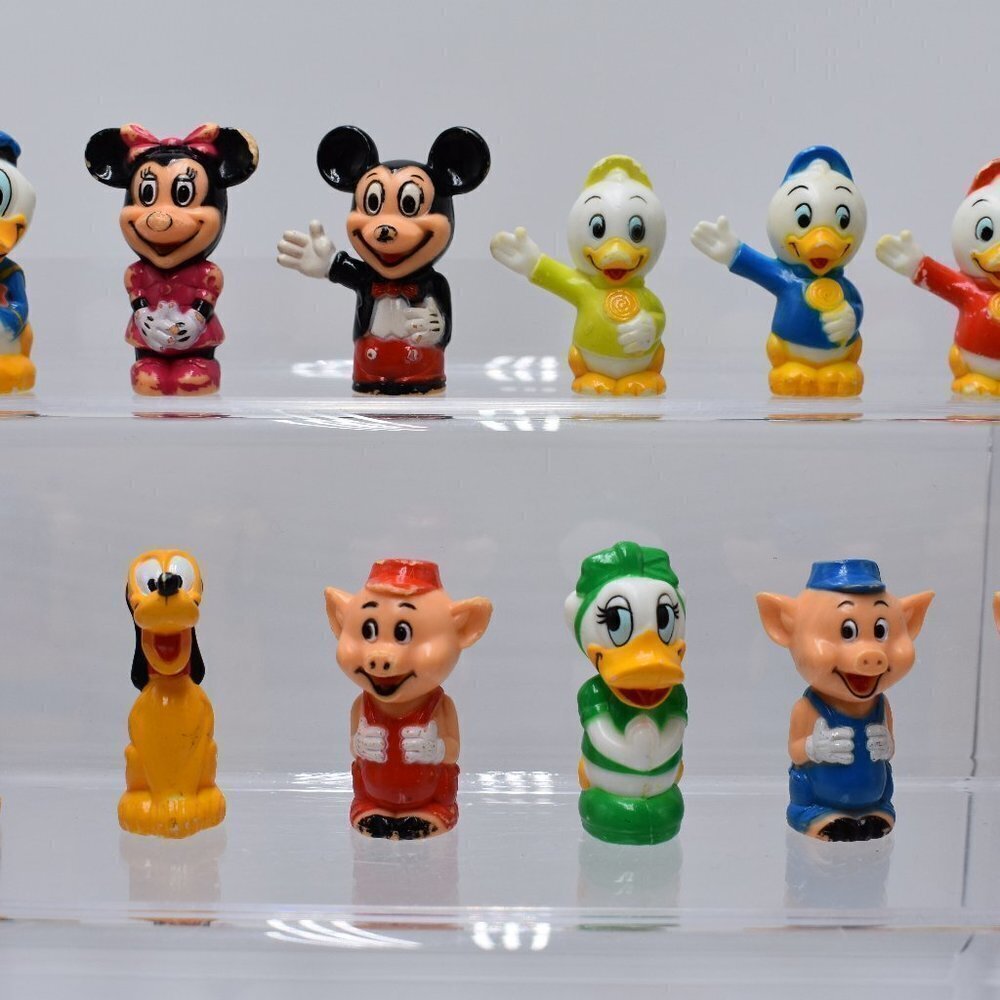 VINTAGE Toys, Vintage Walt Disney Productions Plastic Pencil Toppers Collection